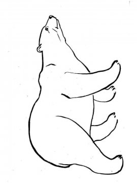 Раскраска Белый Медведь 2 - Бесплатно распечатать