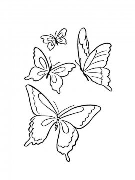 Раскраска Бабочка 21 - Бесплатно распечатать