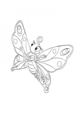 Раскраска Бабочка 24 - Бесплатно распечатать
