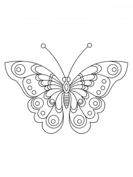 Раскраска Бабочка 31 - Бесплатно распечатать