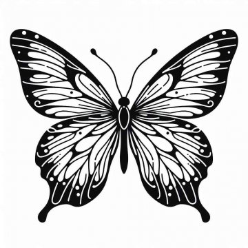 Раскраска Бабочка 38 - Бесплатно распечатать