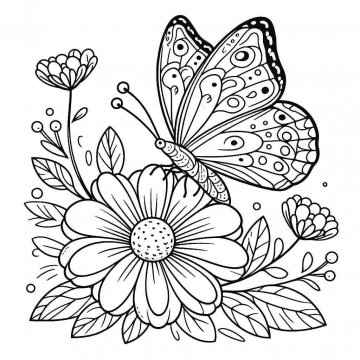Раскраска Бабочка 50 - Бесплатно распечатать