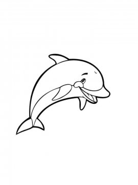 Раскраска Дельфин 25 - Бесплатно распечатать