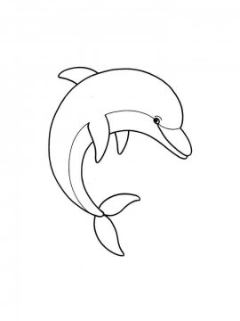 Раскраска Дельфин 3 - Бесплатно распечатать