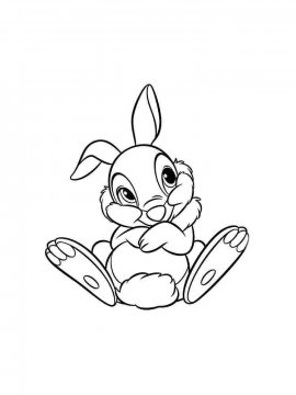Раскраска Кролик 29 - Бесплатно распечатать