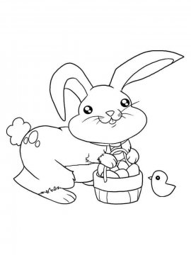 Раскраска Кролик 24 - Бесплатно распечатать