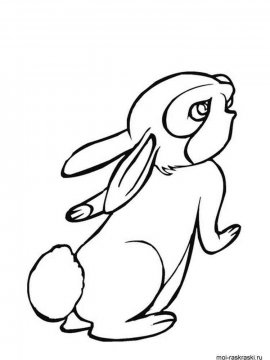 Раскраска Кролик 10 - Бесплатно распечатать