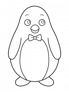 Раскраска Пингвин 35 - Бесплатно распечатать