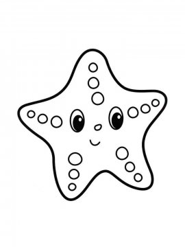 Раскраска Морская звезда 2 - Бесплатно распечатать