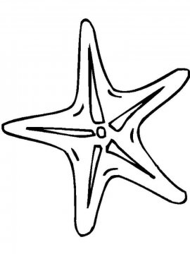 Раскраска Морская звезда 28 - Бесплатно распечатать