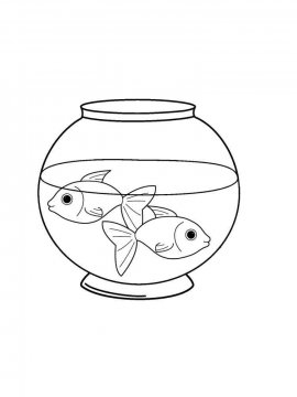 Раскраска Рыбки в аквариуме 17 - Бесплатно распечатать