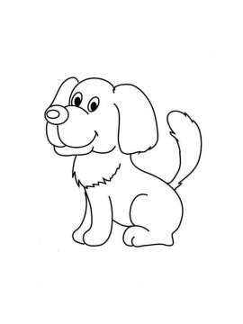 Раскраска Собака 5 - Бесплатно распечатать