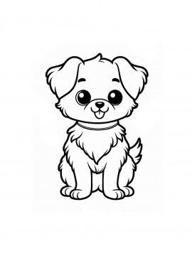 Раскраска Собака 57 - Бесплатно распечатать