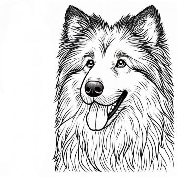 Раскраска Собака 61 - Бесплатно распечатать
