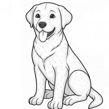 Раскраска Собака 64 - Бесплатно распечатать