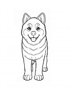 Раскраска Собака 68 - Бесплатно распечатать