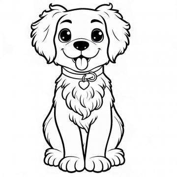 Раскраска Собака 83 - Бесплатно распечатать