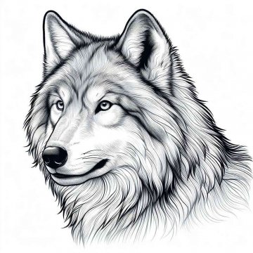Раскраска Волк 56 - Бесплатно распечатать