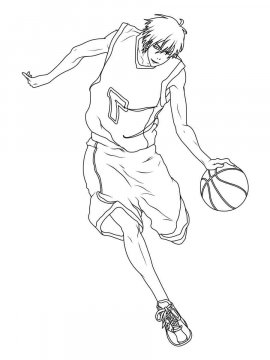 Раскраска Баскетбол Куроко 13 - Бесплатно распечатать