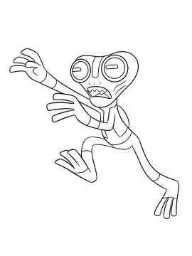 Раскраска Гуманоид шагает