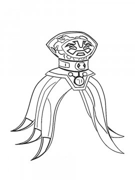 Раскраска Инопланетный мозг