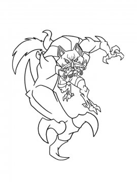 Раскраска Инопланетное чудовище