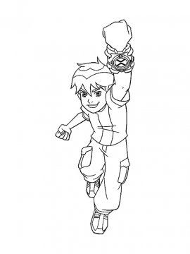 Раскраска Герой Бен Тен