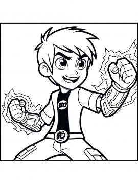 Раскраска Бен Тен и его суперсила