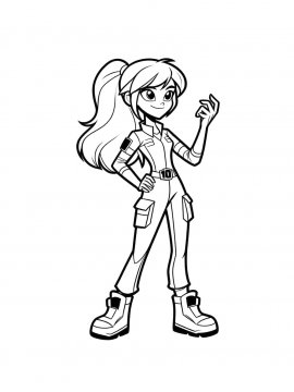 Раскраска Гвен Теннисон Бен 10