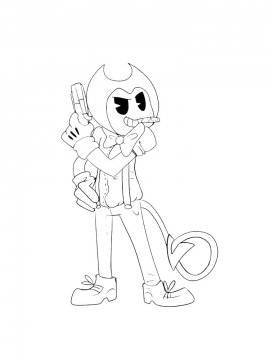 Раскраска Обаятельный Бенди