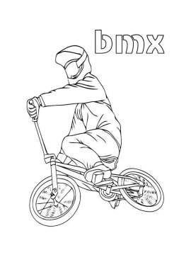 Раскраска BMX-4