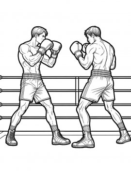 Раскраска MMA Бокс