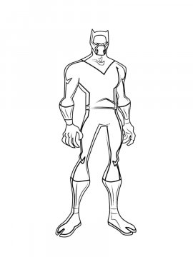 Раскраска Черная пантера для мальчиков