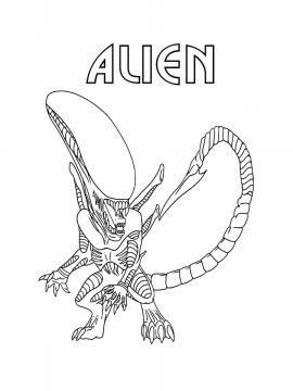 Раскраска Alien