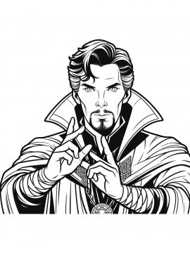 Раскраска Доктор Стрэндж из Нью-Йорка