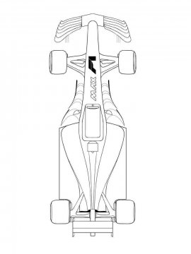 Раскраска Формула 1-12