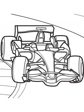 Раскраска Формула 1-16