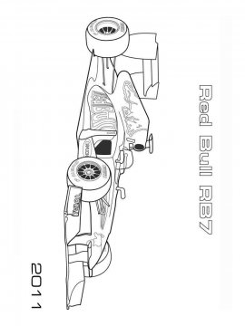 Раскраска Формула 1-20