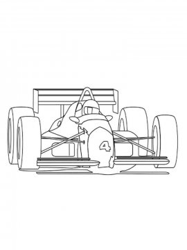 Раскраска Формула 1-21