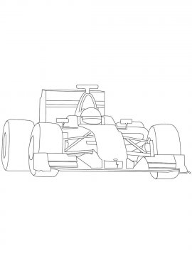 Раскраска Формула 1-26