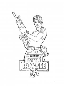Раскраска скин Боевая подруга