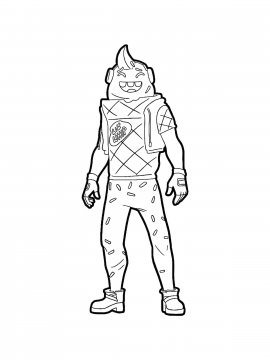 Раскраска скин Рожок