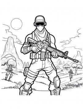 Раскраска Fortnine