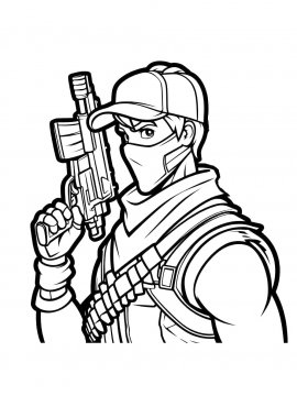 Раскраска Фортнайт для мальчиков