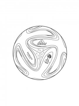 Раскраска Футбольный мяч-12