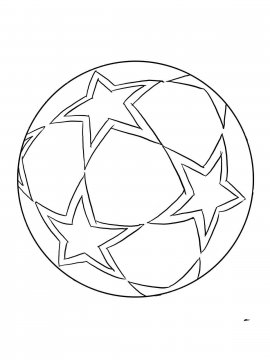 Раскраска Футбольный мяч-15