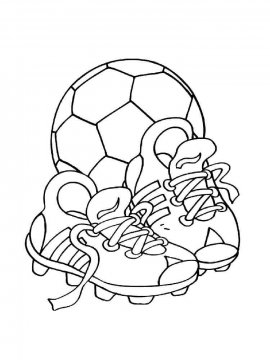 Раскраска Футбольный мяч-1