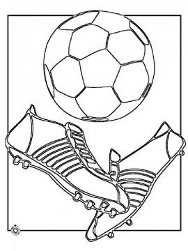 Раскраска Футбольный мяч-5