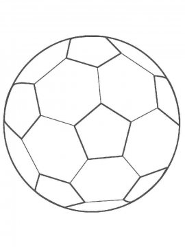 Раскраска Футбольный мяч-6