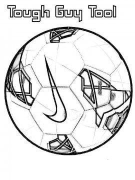Раскраска Футбольный мяч-7